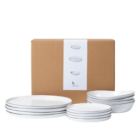 Broste Salt tallerkensæt 12 dele | KitchenOne