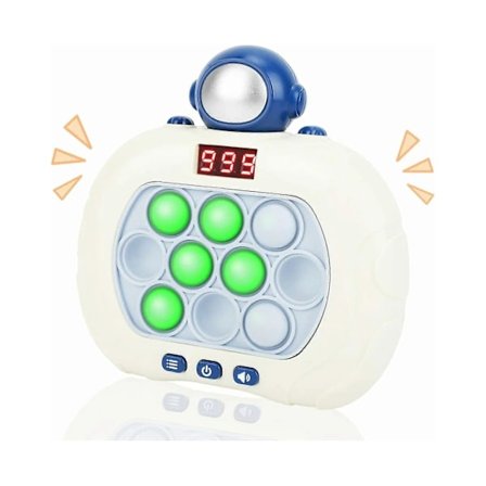(Pow Yeah!) Quick Push Pop-spel Snabb Push Bubble-spelkonsol Pop-spel Fidget Leksaker Lysande Pop-spel för Barn, Födelsedagspresent