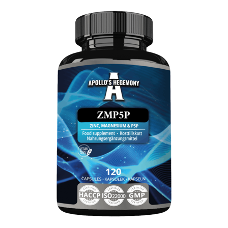 ZMA - Magnesium + Sink + P-5-P (B6) – Chelatert - 120 kapsler - 1 kapsel daglig