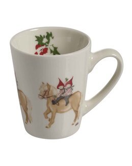 Gløggkrus med håndtegnet motiv Jul 1-pk