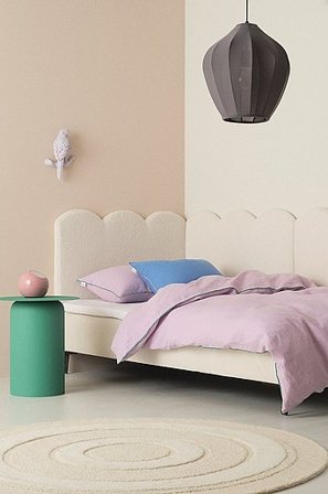 Jotex - Teddy Kopfteil 90 Cm Weißes Teddyfleece - BURLEY - Kaufe Bettkopfteile bei Jotex
