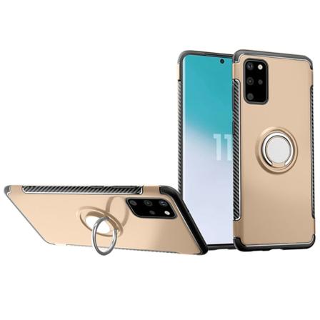 Suojakuori sormustelineellä - Samsung Galaxy S20 Plus Guld