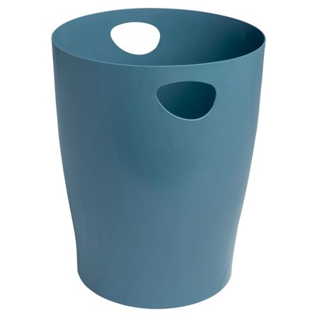 EXACOMPTA Papperskorg Autentik 15L blågrå - Lyreco - Kontorsmaterial - Till skrivbordet - Papperskorgar