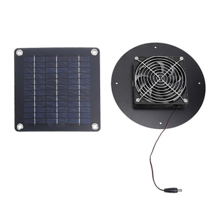 20W Solardriven Utsugsfläkt Mångsidig Högeffektiv Enkristall Solcellsfläkt för Husbil Yacht
