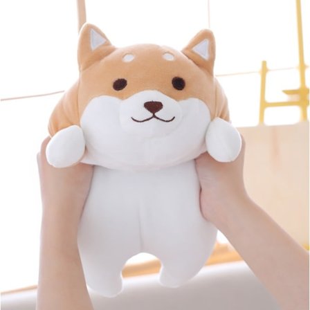 Söte Corgi Akita Plysjdyr Leketøy Gaver