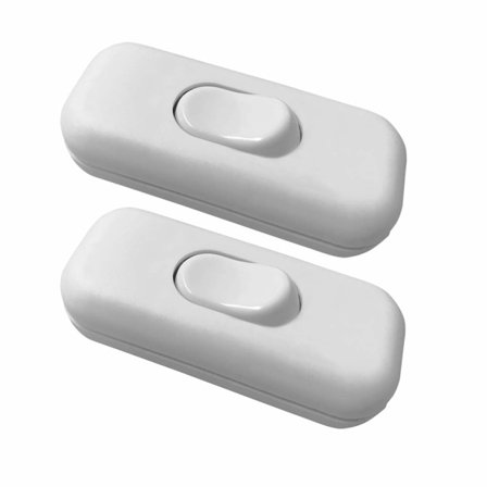 2 stk. Bi-polar Inter Rocker Switch 6A 250V Rocker Switch Dimmer/L