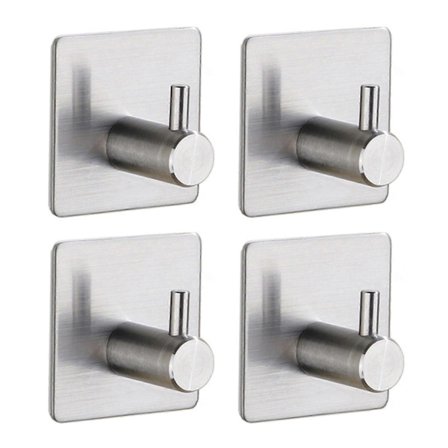 4 st Borrfri Krok för Badrum Vattentät Badrock Krok Hållare för Badrum Kök