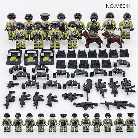 Military Series Building Toys 12 minifigurer Det bästa
