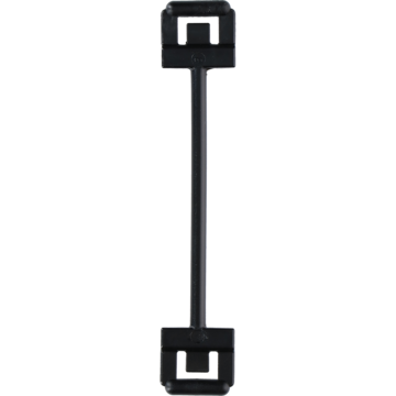 SKILTSØYLE/STAV 100MM SORT