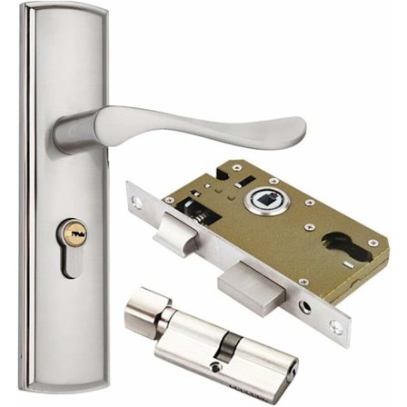 Enkelt dørknoplås i zinklegering, moderne dørknopsæt