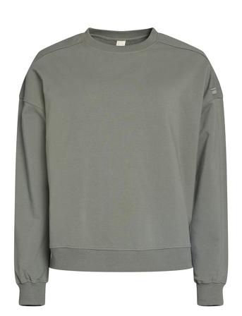 Ilona Easy Sweatshirt Tops Sweat-shirts & Hoodies Sweat-shirts Green Rethinkit
