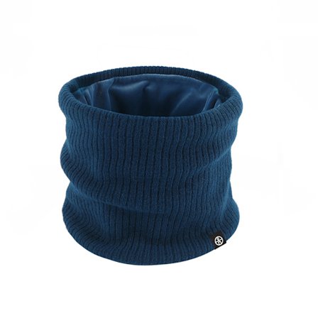 Strikket halsvarmer - Vintertørklæde til koldt vejr Blå