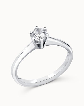 Solitaire Ring Annie 18K White Gold Lab-Grown Diamond 0.50 Carat - Engagement Rings & Wedding Rings from Vanbruun