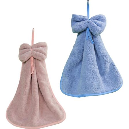 2 stk. Kjøkken Korallfløyel Sløyfe Håndkle/absorberende Håndkle/hengehåndkle/håndkle, Absorberende Håndkle, One Size