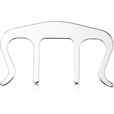 M-formet musikkmappe (sølv), musikkmappe for piano, gui