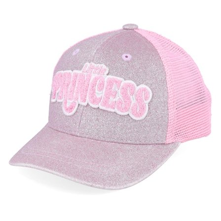 Kiddo Cap - Pink trucker Kasket - Kids Little Princess Chenille Pink Glitter/Pink Trucker @ Hatstore
