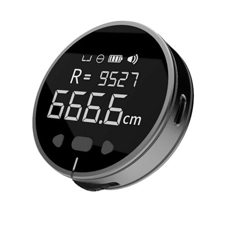 Elektronisk målebånd med LCD-skjerm, digital linjal, oppladbart