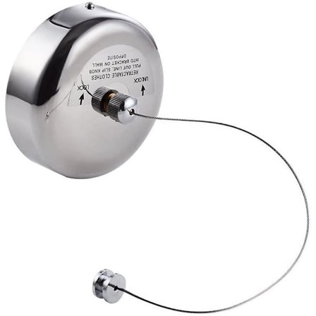 Ruostumattomasta teräksestä valmistettu vetäytyvä laajennettava vaateteline kiillotettu kromi