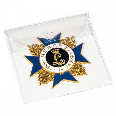 Beskyttelseslommer til medaljer og lign. op til 90 mm Ø. - 50 stk.