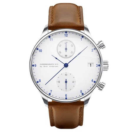1815 Chronograph | Surgical Steel & White for Men - Wrist watches