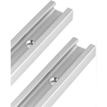 300mm T-spår Aluminium T-spår Geringsspår för Bordsåg Router Träbearbetningsverktyg 19 x 10mm 2st