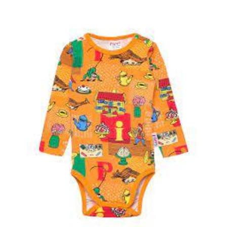 Pippi Trombon Body, Orange Storlek 56 - Martinex