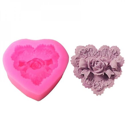 Rose Bowknot Love Heart Shape Form