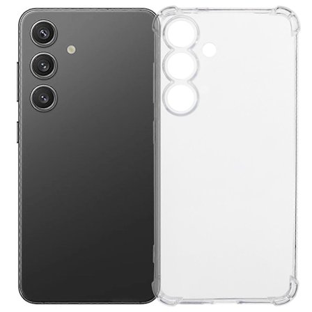 For Samsung Galaxy S25 FE Deksel Forsterket Fire Hjørner Anti-Fall Klar TPU Telefon Deksel