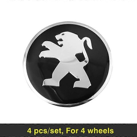 4 stk. Bilhjul Navkapsel Metal Emblem Klistermærker Til Peugeot 206 307 308 3008 207 208 407 508 2008 5008 107 106 205 4008 301