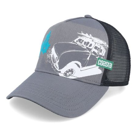 Coastal - Grå trucker Keps - "New ""b"" Charcoal Coastal Trucker" @ Hatstore