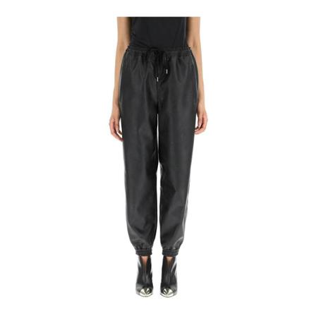 Stella McCartney Bukser Sort, Dame Læderbukser