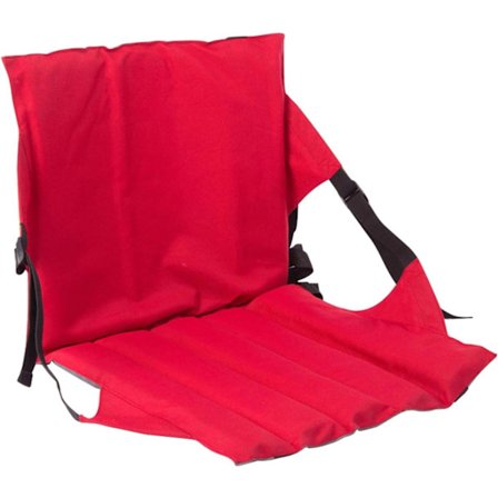 Röd Bekväm Fällbar Stol för Camping Trädgård Utomhus - Bärbar Stadionstol Fällbar Kudde Stol Golvstol med
