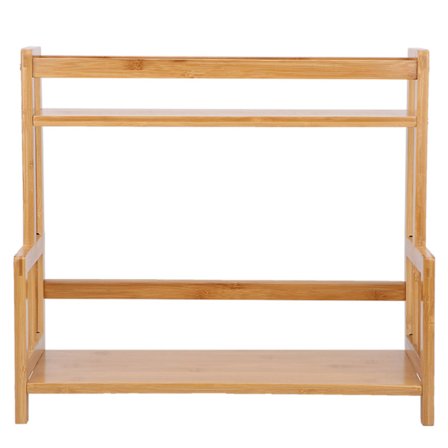 Multifunktionel Bordplade 2-lags Køkken Krydderi Stativ Hylde Opbevaringsorganisator