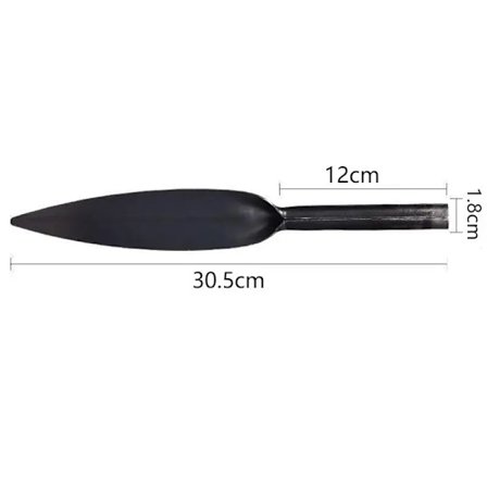 Kolstål Willow Leaf Spade Suckulenter Plantering Lös Jord Verktyg Utomhus Grävspade Trädgårdsredskap
