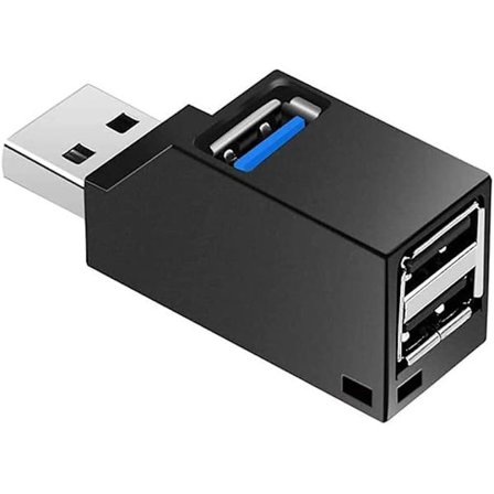 USB-hubb, Mini USB 3.0-hubb, bärbar adapter, höghastighetsexpansion, multi-USB-hubb, splitter, trådad adapterkabel för PC-laptop