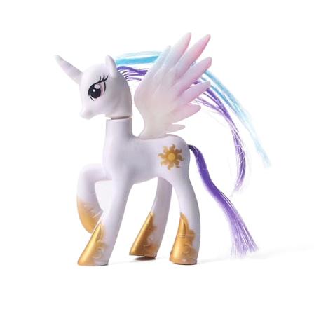 HK My Little Pony 14cm Brushable Nightmare Moon Princess Luna Toys White