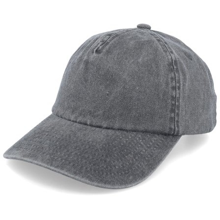 Beechfield - Svart unconstructed Keps - Vintage Washed Black A-Frame Dad Cap @ Hatstore