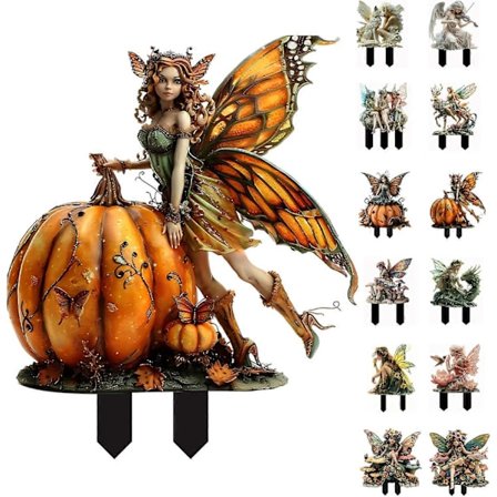 Boheme Fe Blomsterpotte Dekoration, 2D Fe Have Plantekasse Tilbehør, Fe Have Figurer til Potteplanter og Haveplæneindretning