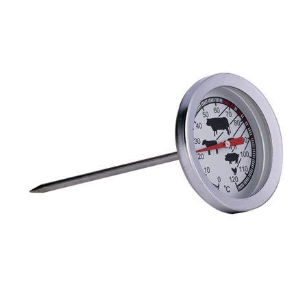 Kød- og grilltermometer med tydelig temperaturvisning