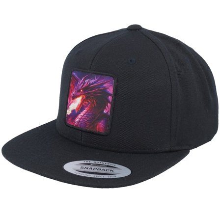 Iconic - Nero snapback Cappellino - Purple Dragon Black Snapback @ Hatstore