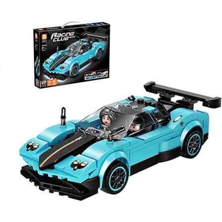 Rakennuspalikat Urheiluauto Kilpailumalli Pojat Kokoavat Luovat Lahjat - Sopii 6-7-8-9-10-12-vuotiaille Lapsille