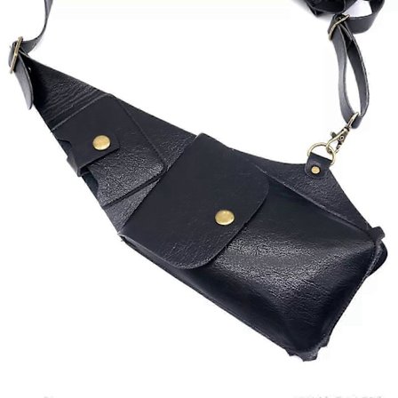 Tyverisikret Kunstlæder Underarms Dobbelt Skulderhylster Taske Pung