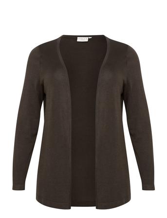 Kcfarsia Cardigan Tops Knitwear Cardigans Grey Kaffe Curve