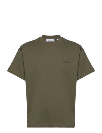 Diego T-Shirt T-shirts Short-sleeved Kakigrønn Les Deux*Betinget Tilbud