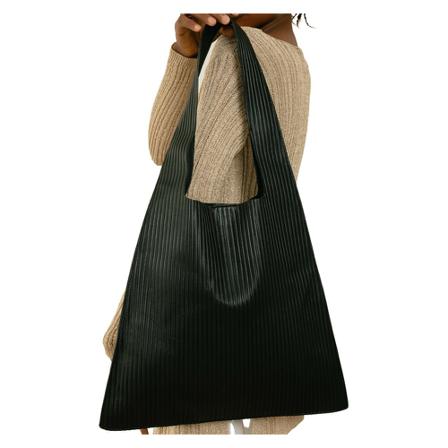 Alohas, The L Pleated Bag Czarny, Kobieta, Rozmiar: ONE Size