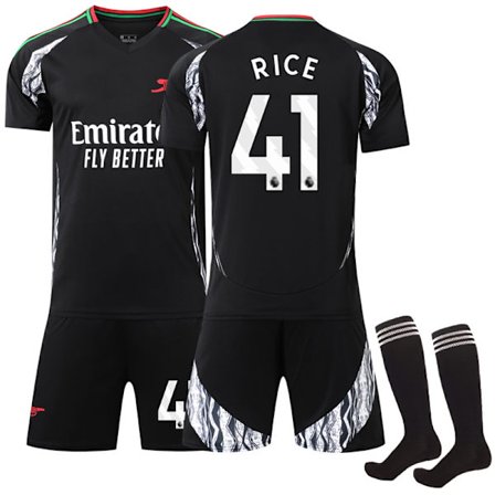 2024-2025 Arsenal Aawy Barn- och Vuxen Fotbollströja Jersey Nr 41 Rice