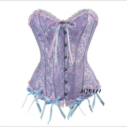 Europæisk og amerikansk palads brystbindende brudekjole sexet taljebindende mavebindende vest taljebindende korset MJ51 blå blue blue{REN}