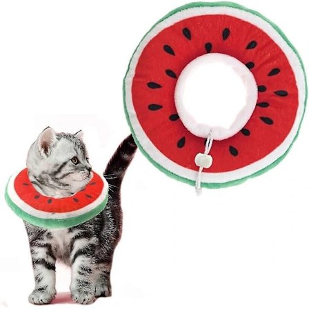 Ubiuo Blød Kattekrave, Justerbar Genoptræningskrave til Katte, Blød Kattekegle til Killinger og Hvalpe Efter Operation