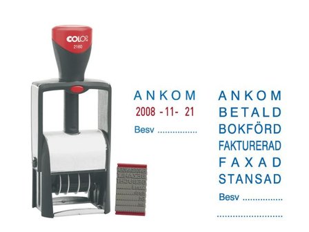 COLOP Stämpel datum stativ S2160/RL - Lyreco - Kontorsmaterial - Till skrivbordet - Stämplar