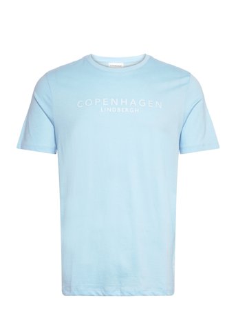 Copenhagen Print Tee S/S Blue Lindbergh